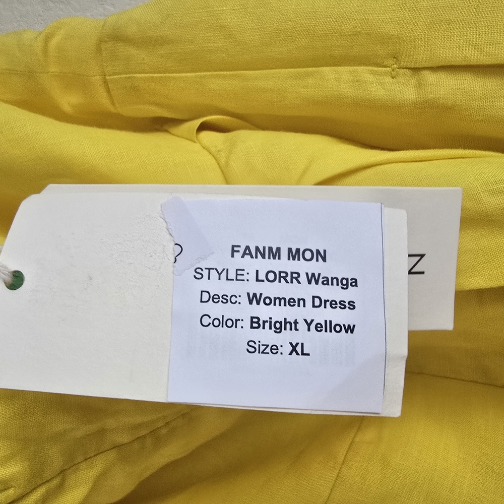 Fanm Mon Citron White Full Bloom Rose Embroidered Size XL - Picture 10 of 16